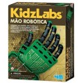 Mão Robótica dedos independentes, Brinquedo Kit Educativo Mecanismos para Montar 7+