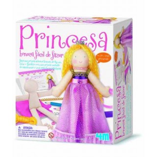Kit Boneca Princesa 4m, Faça sua Boneca de Pano, Meninas 00-02746