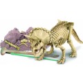 Tricerátopo, Brinquedo Educativo, Kit de Paleontologia, Escavação de fósseis e Esqueleto, 7+