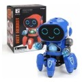 Robozinho Dança Brinquedo giratório com Luzes e som