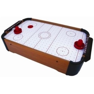 Mini Mesa de Air Hockey Infantil, Rebata o disco flutuante e faça seus gols, 51x31x10cm