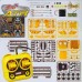 Owi Kit de Robótica Estrutural STEM Motorizado 3 em 1: Garra, Trator e Empilhadeira