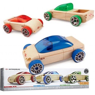 Automoblox Mini S9 / C9 / T9 (KIT 3X1) Carrinhos Educativos Sofisticados Monta e Desmonta 3+