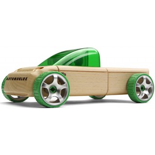 Automoblox T9 Pickup Verde Brinquedo Educativo Sofisticado Carrinho Monta e Desmonta 3+