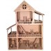 Casa de Boneca, Casinha de Montar, Quebra-Cabeça 3D Brinquedo MDF com 43 moveis