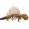 Dinossauro Dimeterodon p/ montar, Quebra-Cabeça 3D, 30 peças, Brinquedo e decoração MDF