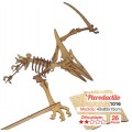 Dinossauro Pterodáctilo p/ montar, Quebra-Cabeça 3D, 26 peças, Brinquedo e decoração MDF