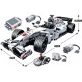 Carro de corrida F1 Motores 729pçs Controle Remoto, Kit Robótica STEM Compativel 8+