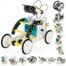 Robô 13 em 1, Kit Robótica Iniciantes Motor Energia Solar Brinquedo STEAM + PDF Educativo