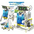Robô 13 em 1, Kit Robótica Iniciantes Motor Energia Solar Brinquedo STEAM + PDF Educativo