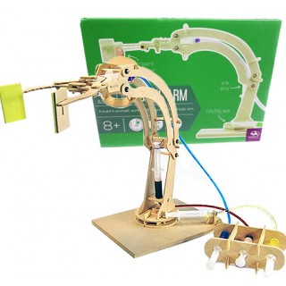 Braço Robótico Hidráulico Brinquedo Engenharia Educacional DIY STEM 8+