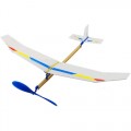 Avião de Montagem, Simples Aero Modelo c/ elástico, Sky-Touch Rubber Plane, Kit Educativo