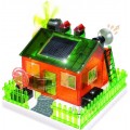 Casa Ecológica Energia Solar, Brinquedo STEM Alarme, Led,Moinho + Manual Educativo 6+