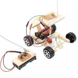 Controle Remoto STEM DIY Carrinho kit Robótica Elétrico Brinquedo Educativo STEAM