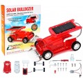 Carrinho Escavadeira Energia Solar de Montar, Brinquedo STEM + Manual Educativo 7+