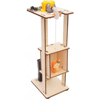 Elevador Artesanal Kit Robótica Estrutural Motorizado Mdf STEAM DiY 8+