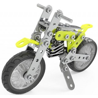 Motorcycle Kit Robótica Iniciante Estrutural STEM Montagem parafusos DIY Off Road 120pcs