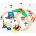 Pista Kit Infantil 3+ Montagem cidade, trem, cenário, brinquedo educativo