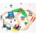 Pista Kit Infantil 3+ Montagem cidade, trem, cenário, brinquedo educativo