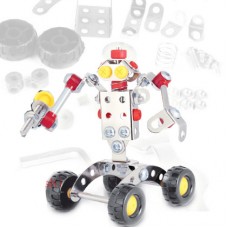 Warrior Kit Robô de montagem metálica, 90 peças, Robótica Estrutural