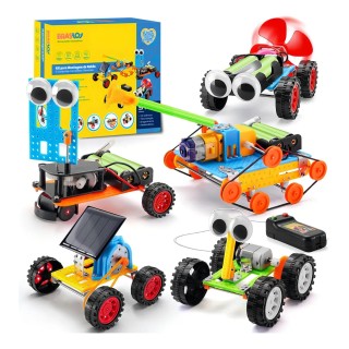 Robotica Simples Combo Robô, Veiculo, Motor, Solar 5x1 STEM