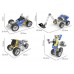 Kids Robótica fundamental 1 Motorizado 10x1 STEM Robôs e Veículos 111pçs 6+
