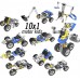 Kids Robótica fundamental 1 Motorizado 10x1 STEM Robôs e Veículos 111pçs 6+