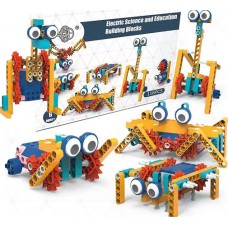 Kids Robótica Infantil Fundamental 1 Motor STEM Robôs Veículos Criaturas 116pçs