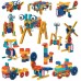 Kids Robótica Infantil Fundamental 1 Motor STEM Robôs Veículos Criaturas 116pçs