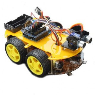 Kit Robótica Carro Controle Remoto Bluetooth p/ Arduíno, Carro Robô Inteligente Programavel.
