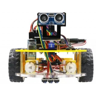 Bluetooth Ultrassonico Controle e Seguidor Kit Robótica Programável Carro Arduíno