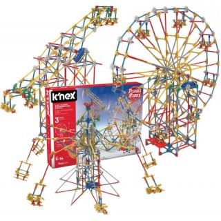 Parque Knex 3x1 Kit Robótica STEM 744 pcs Roda Gigante, Evolution e Chapeu Mexicano