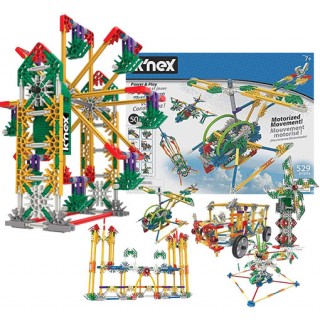 KNEX 50 Modelos, Kit Robótica Estrutural com Motor 529 peças STEAM