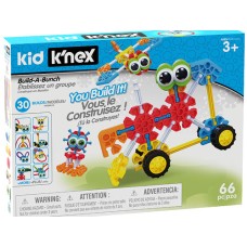 KNEX Kids Infantil; 66 pçs; 3 +; Brinquedo Educativo STEM, 30 modelos de montagem