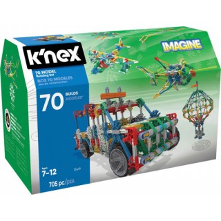 KNEX 70 Modelos de Construção, Kit Robótica Estrutural 705 pçs STEM 7+