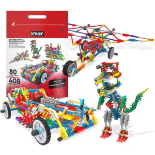 KNEX 80 modelos c/ 408 pcs, Kit Kit Robótica Estrutural STEM Educativo 7+