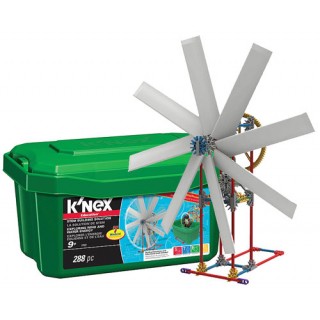 KNEX Kit  Energia Eólica e Hidráulica 288pcs, 7 projetos, Robótica Estrutural, Educativo 9+