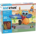 Kid KNEX Infantil; 65 pçs; 3 +; Brinquedo Educativo STEM, 20 modelos Asas e Rodas