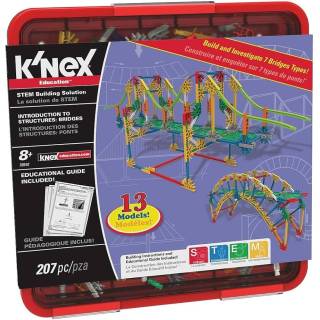 KNEX Brigdes 207pcs 13in1 Kit Maquinas Simples Knex Pontes