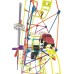 Montanha Russa Knex ClockWork c/ Elevador Motorizado, 79cm altura, Kit Robótica 305 pcs