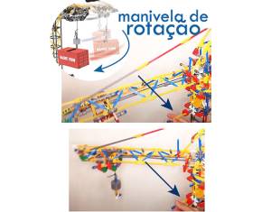 キノ西　2台まとめ ERECTA Guindaste Motorizado Gigante 80cm altura compativel Knex, Kit