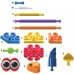 Kid KNEX Infantil; 55 pçs; 3 +; Brinquedo Educativo STEM, 30 modelos, Zoo friends