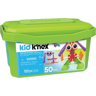 Kid K'nex 50 Modelos, Kit Robótica Estrutural Infantil Knex 100pcs STEAM a partir de 3 anos