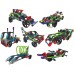 KNEX 206 pcs p/ montar, Kit Robótica Estrutural, 12 em 1 carros de corrida, caminhões 7+