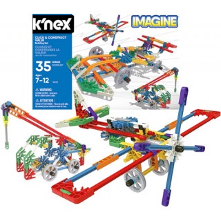 KNEX 35 Modelos de Construção, Kit Robótica Estrutural com 522 peças k´nex