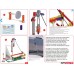 STEM KNEX 3 Modelos, Kit Robótica Estrutural Educativo 139pcs alavancas, polias, hastes