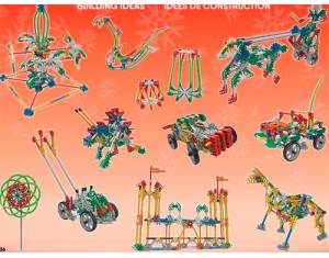 KNEX 50 Modelos, Kit Robótica Estrutural com Motor 529 peças STEAM