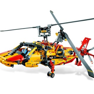 Helicóptero Motorizado para montar 1056 peças, Kit Lego Technic, Brinquedo educacional