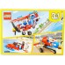 Avião  Lego 7 a 12 anos 200 peças LEGO Creator 3 em 1 Piloto Veiculos Brinquedo Educativo