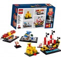 Lego 60 anos com 4x1 projetos de montar Castelo, Navio, Aeroporto e Explorer 421pcs 8+